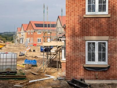 New houses being built near Consett, County Durham